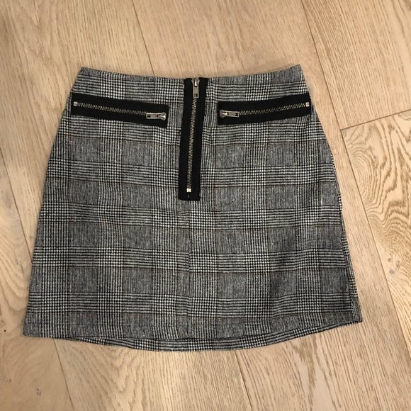 LF Plaid Zipper Mini Skirt - Picture 1 of 2